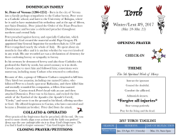 Torch, Winter/Lent #9, Mar. 20-Mar. 25