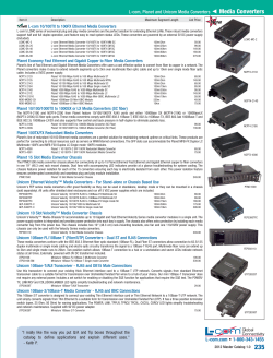 L-com, Planet and Unicom Media Converters Media Converters L