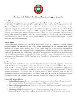 Rowland Hall: Middle School Social