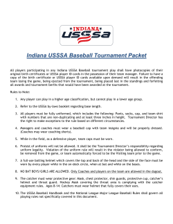 Indiana USSSA Baseball Rule Packet
