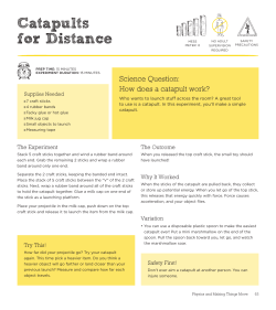 Catapults for Distance