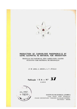 PRODUCTION OF CARRIER-FREE PHOSPHORUS-32 BY