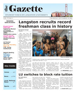 September 18, 2014 - Langston University