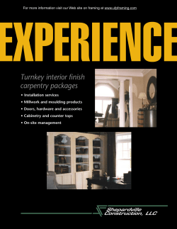 Shepardville Turnkey Interior Finish Brochure