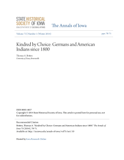 Kindred by Choice: Germans and American