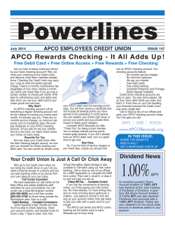 1.00%APY - APCO Employees Credit Union