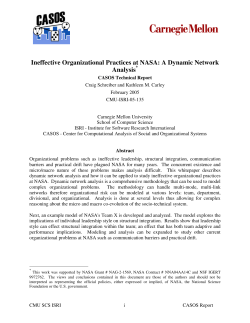 Ineffective Organizational Practices at NASA: A