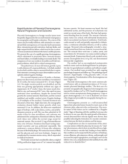 Rapid Evolution of Placental Chorioangioma: Natural Progression