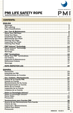 PMI LIFE SAFETY ROPE
