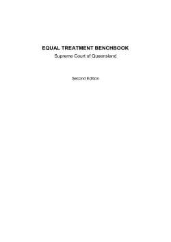 Equal Treatment Benchbook