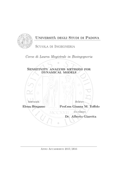 Universit&agrave; degli Studi di Padova Scuola di Ingegneria Corso di