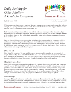 Daily Activity for Older Adults