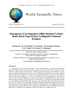 Emergence of an Impulsive CMEs Related To Solar Radio Burst