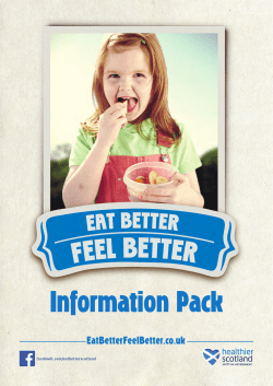 Eat Better Feel Better - Maternal and Early Years