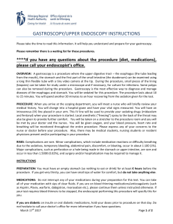 gastroscopy instructions