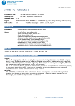 270008 - M2 - Mathematics II