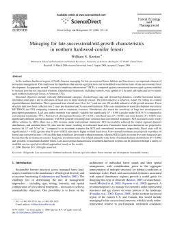 Managing for late-successional/old