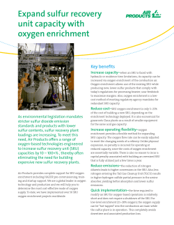 Expand sulfur recovery unit capacity with oxygen enrichment