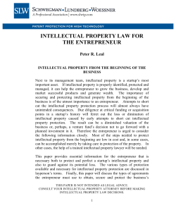 intellectual property law for the entrepreneur