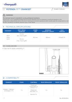 Potenza11&trade; crankset