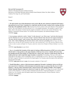 Round 4 - Quizbowl Packet