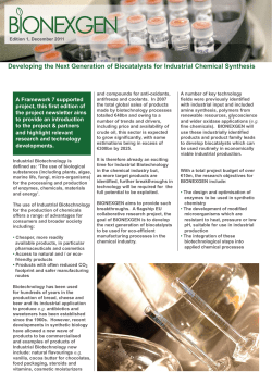 Developing the Next Generation of Biocatalysts for Industrial