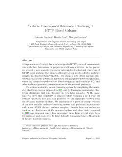 Scalable Fine-Grained Behavioral Clustering of HTTP