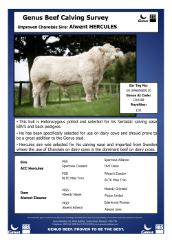Genus Beef Calving Survey