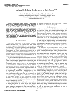 Adjustable Robotic Tendon Using a `Jack Spring`