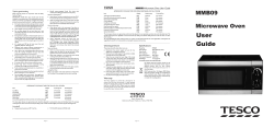 Tesco MMB09 Microwave Manual