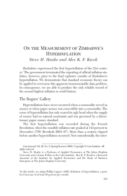 On the Measurement of Zimbabwe`s Hyperinflation