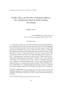 Gender, Race, and the Idea of Separate Spheres: Neo