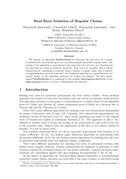 Real Root Isolation of Regular Chains