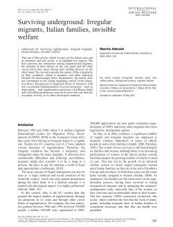 Surviving underground: Irregular migrants, Italian families