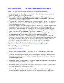 Law of Demand, Law of Supply and Markets
