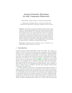 Assume-Guarantee Reasoning for Safe Component Behaviours