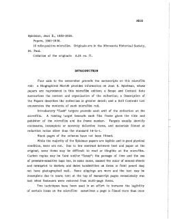 JEAN E. SPIELMAN - Minnesota Historical Society