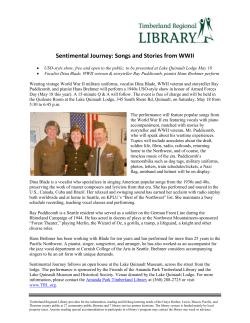 Sentimental Journey: Songs and Stories from WWII