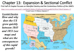 Manifest Destiny Slideshow