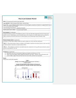 practicum summary report - Institute for Healthcare Improvement