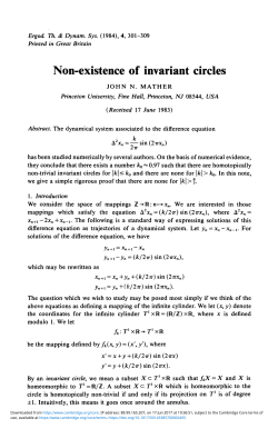 Non-existence of invariant circles