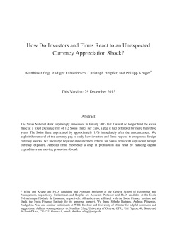 How Do Investors and Firms React to an Unexpected Currency