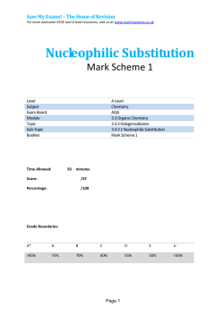 Nucleophilic Substitution