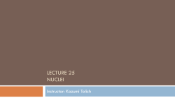 lecture 25 nuclei