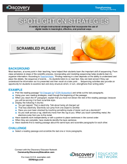 Scrambled Please - Discovery Education Blog