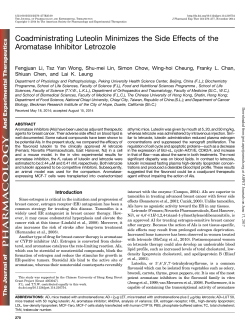 Coadministrating Luteolin Minimizes the Side Effects of the