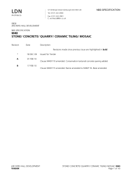 M40 STONE/ CONCRETE/ QUARRY/ CERAMIC TILING/ MOSAIC