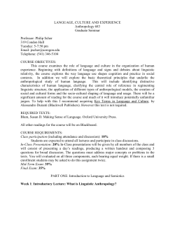 ANTH 683 - UO Anthropology