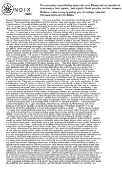 Harrison Bergeron By Kurt Vonnegut \"The year was 2081, and