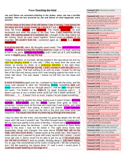 From Touching the Void